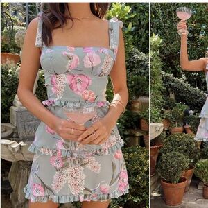 Show me your MuMu Lady Corset Mini Dress in Primavera